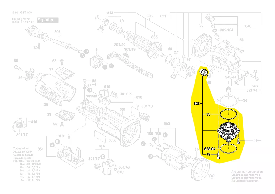 Flasque de palier réf. 1 607 000 D62 BOSCH